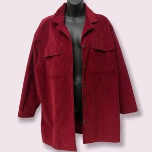 Vintage Lizsport Maroon Corduroy Jacket